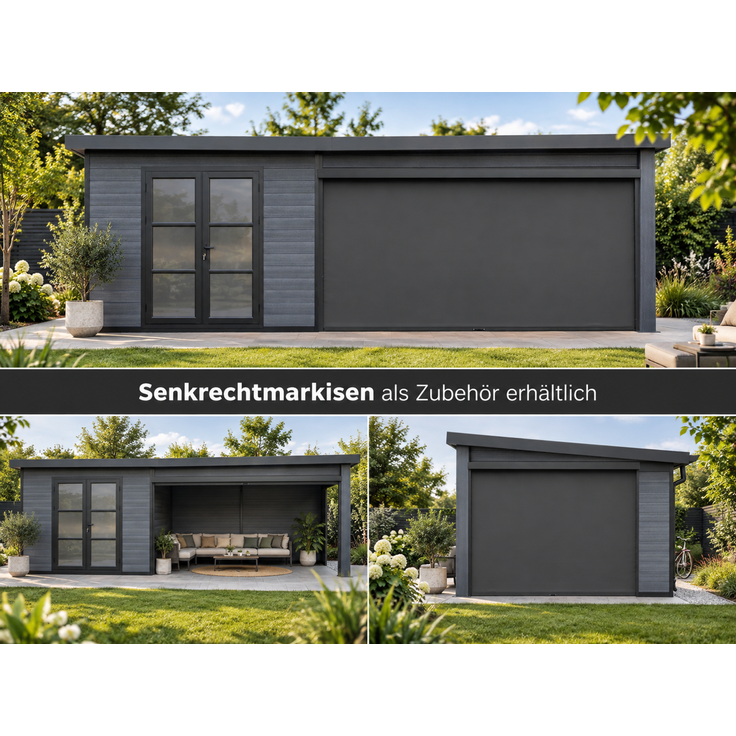 WPC Gartenhaus + Terrasse Modell Lounge XL – Bild 3