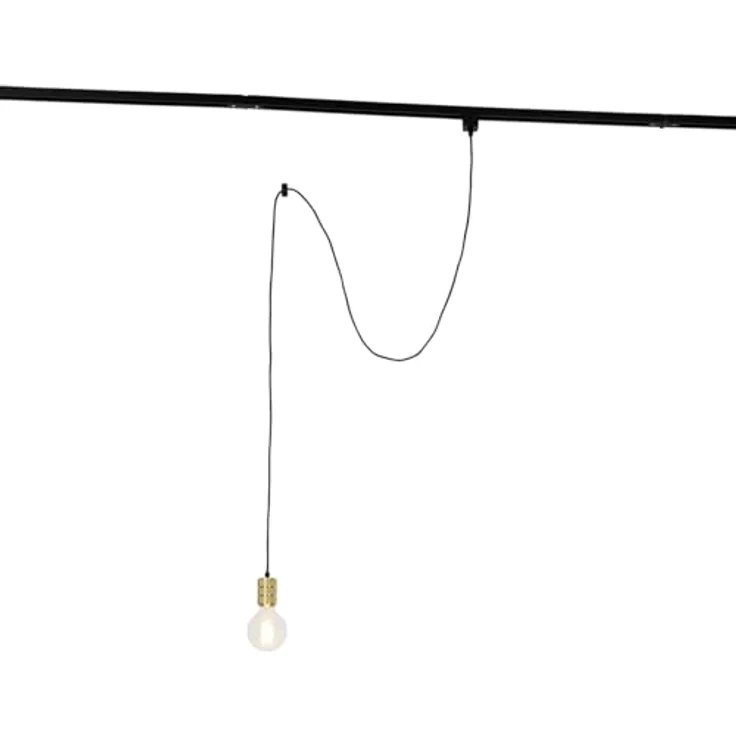 Qazqa Iconic Cavalux Schienenleuchte, Modern, dimmbar, gold, Rund, 4.6cm, für Flur, Küche, Wohnzimmer und Schlafzimmer – Bild 1