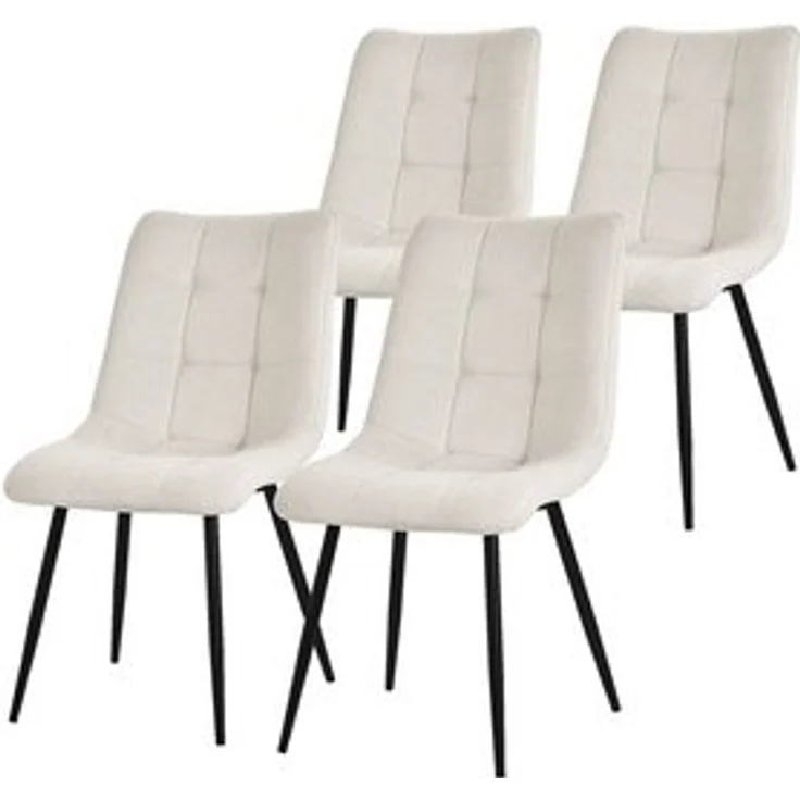 ML-DESIGN Stuhl Esszimmerstühle mit Rückenlehne moderne Design Lounge Küchenstühle (4 St), Polsterstuhl Esstischstühle 4er Set Küchenstuhl Polyester bis 120kg – Bild 6