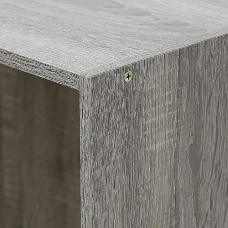 Furinno Basic Bücherregal mit 3 Fächern, Aufbewahrungsregal, holz, Französisches Eichengrau, 23. 49x23. 49x100. 33 cm – Bild 8