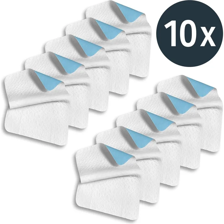 Sleezzz Vital wasserdichte Saugvlies Matratzenauflage, 75 x 90 cm, zum Schutz der Matratze im 10er-Pack