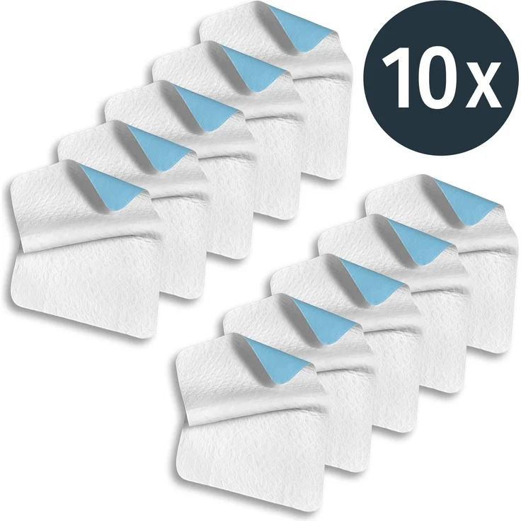 Sleezzz Vital wasserdichte Saugvlies Matratzenauflage, 75 x 90 cm, zum Schutz der Matratze im 10er-Pack