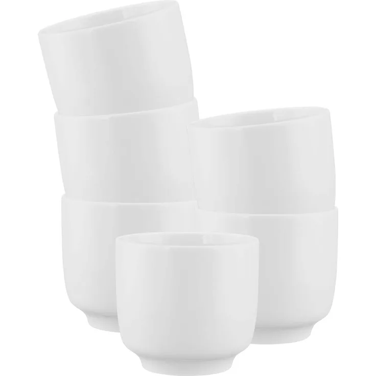 Seltmann Weiden Sento Home Cappuccinotasse ohne Henkel 300 ml 6er Set Weiß
