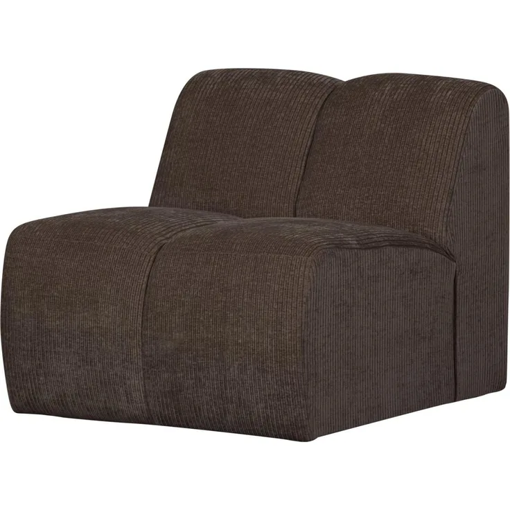 Modulsofa Mojo Flachcord Einzel-Element, Braun