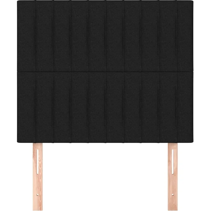 vidaXL Kopfteile 2 Stk. Schwarz 80x5x78/88 cm Stoff 3116546 – Bild 3