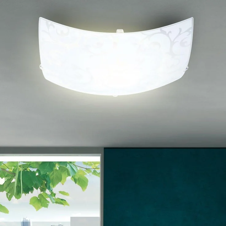 Deckenlampe, Glas, Blüten Design, L 25 cm, CEDRIC – Bild 6