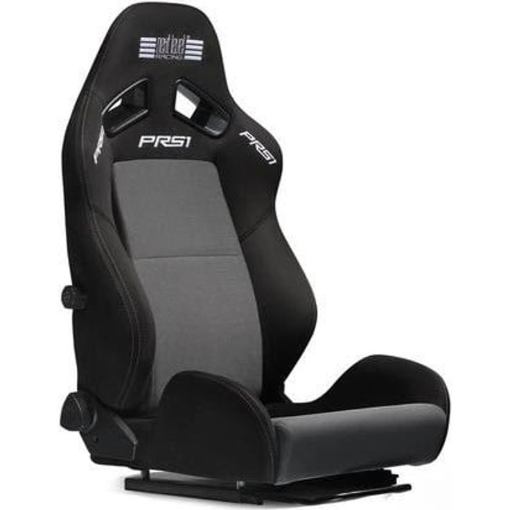 Next Level Racing PRS1 Performance Reclining Seat, Sim Racing Sitz für bis zu 150 kg, Schwarz/Grau, atmungsaktiver Mesh-Stoff, verstellbare Lendenstütze – Bild 11