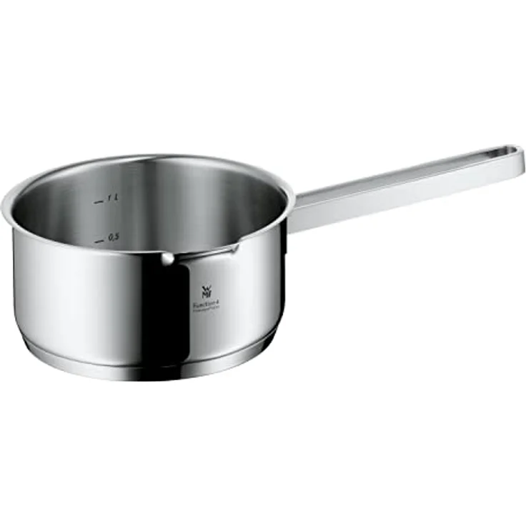 WMF Milchtopf Function 4, Cromargan® Edelstahl rostfrei 18/10 (1x Stielkasserolle ohne Deckel 16 cm (Volumen 1,4l, Höhe 7,5 cm) - optimal für Herdplatten mit Ø 14,5 cm, 1-tlg, 1x Stielkasserolle ohne Deckel 16 cm (Volumen 1,4l, Höhe 7,5 cm), - optimal ... – Bild 2