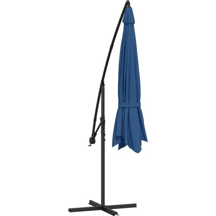 vidaXL Ampelschirm mit Aluminium-Mast 350 cm Blau 47131 – Bild 5
