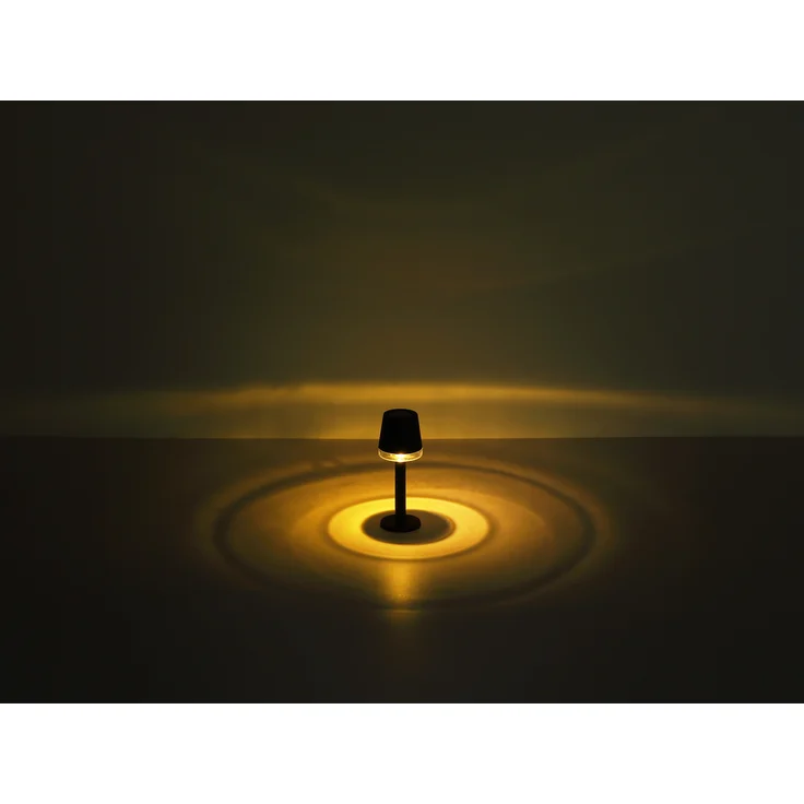 Tischlampe Kabellos Solar Akku Tischleuchte Außen Solarleuchte Schwarz 36632 – Bild 6