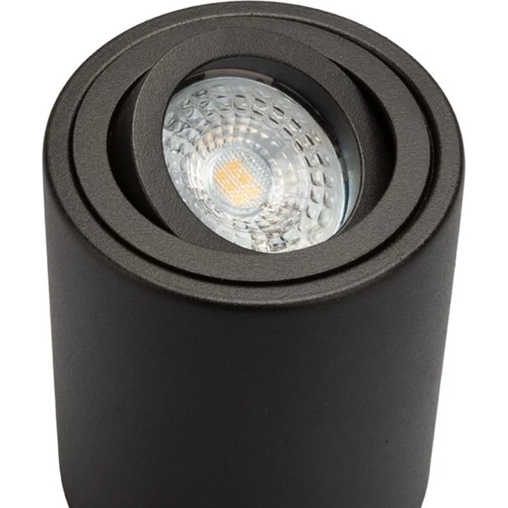 LED Aufbaustrahler schwenkbar Genius 662 rund schwarz – GU10, 230V, Metall, modern – Bild 2