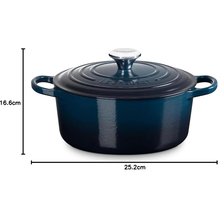 Le Creuset Signature Bräter rund 24 cm nuit – Bild 8