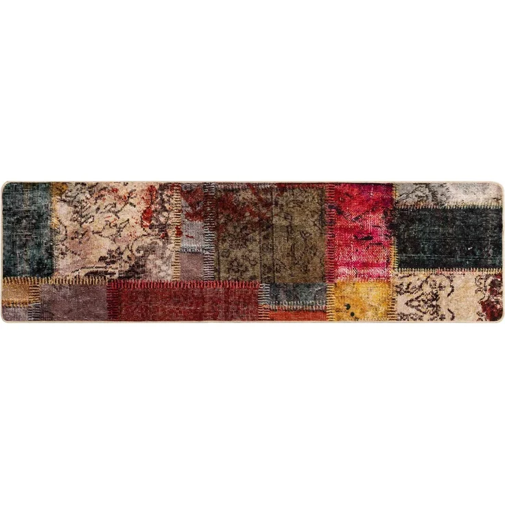 vidaXL Teppichläufer MARSA Mehrfarbig 200 x 50 cm Polyester und PVC 42023236 – Bild 2