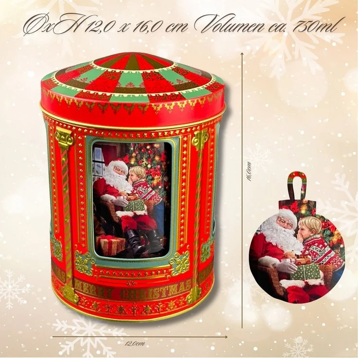 MediMuc Keksdose Spieluhrdose Santa oder Weihnachtskrippe – Bild 2
