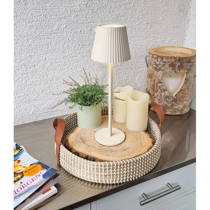 Coen Bakker Deco BV LED Tischleuchte Touch Tischlampe Dimmbar Akku In-/Outdoor IP44, Touch-Funktion, LED fest verbaut, Warmweiß, Kaltweiß, Tageslichtweiß – Bild 1