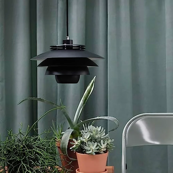 Dyberg Larsen EJKA Pendelleuchte LED, Hängelampe mit mattschwarzer Oberfläche, 60 Watt für Ess- und Wohnbereiche – Bild 4