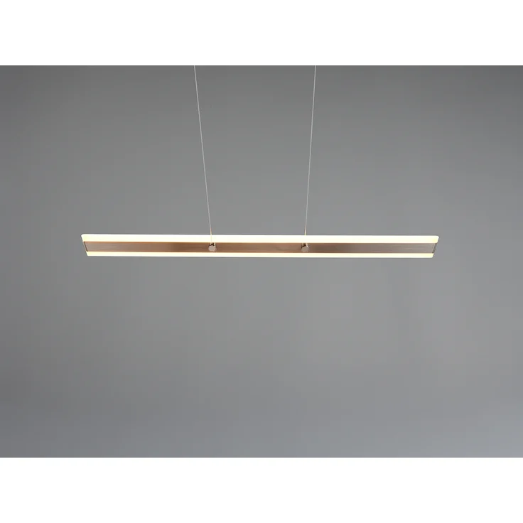 LED Pendelleuchte ARCOLA stufenlos höhenverstellbar Silber, Breite 115cm – Bild 7