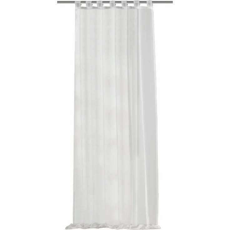 HOME WOHNIDEEN Vorhang ALPHA (1 St), Schlaufen, transparent, Voile, HxB: 245x140, preisgünstiger Uni-Schlaufenschal – Bild 4