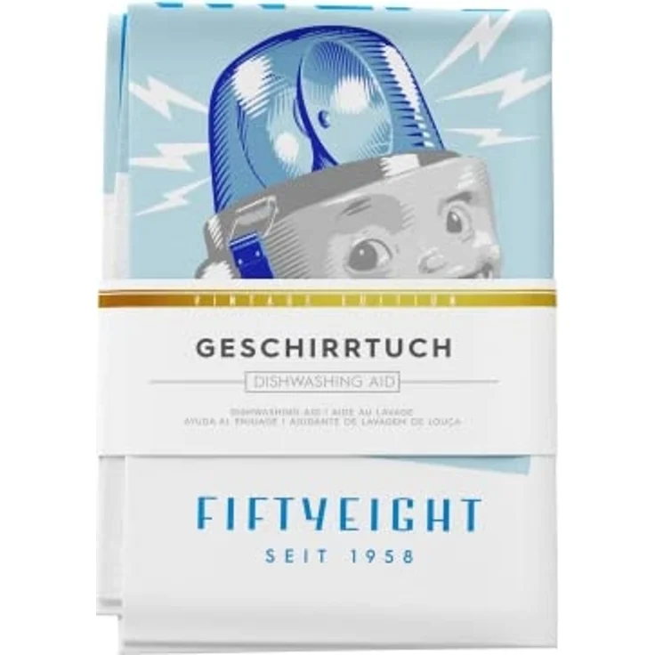Fiftyeight Products Geschirrhandtuch Spül Hilfe 100% Bio-Baumwolle – Bild 5