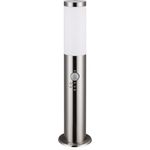 monzana Gartenleuchte, Außenleuchte mit Bewegungsmelder, Einstellbar Edelstahl 50cm IP44 Gartenlampe Wegeleuchte Außen Silber