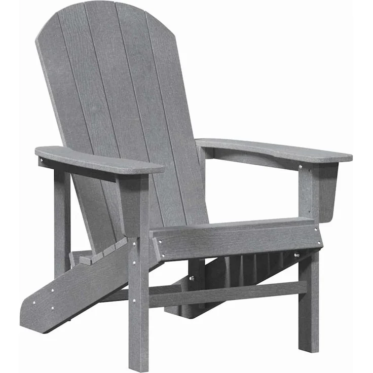 3er Set Gartenstuhl, Balkonstuhl Hellgrau Polyethylen – Bild 5