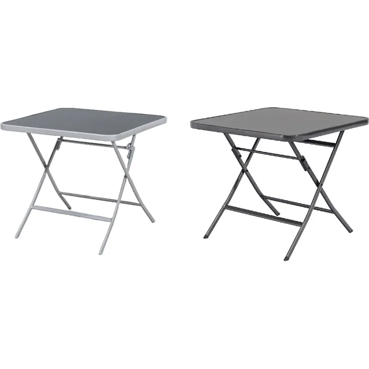 GARDA Gartentisch Klapptisch 80x80 cm klappbar anthrazit