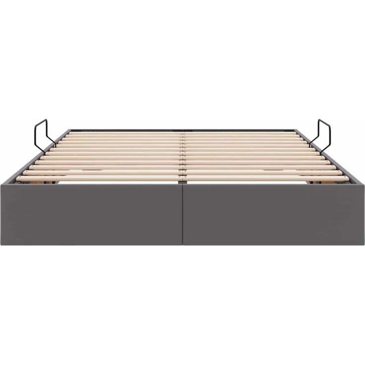 vidaXL Ottoman Bettgestell mit Speicher Grau 140 x 190 cm Kunstleder 3442772 – Bild 7