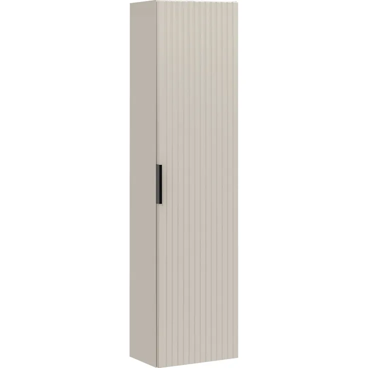 Hochschrank mit 1 Tür (140x25x35cm), Kaschmir matt