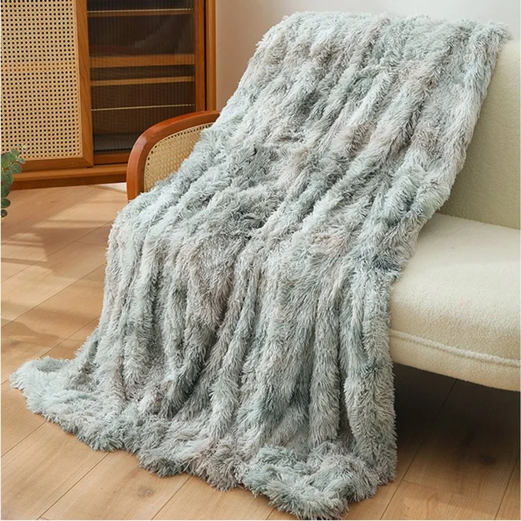 Wohndecke Kuscheldecke winterliche Plüsch Flauschige Decke Soft Wohndecke Dick, TUWENA, Flanell Decke Couchdecke Warme Überwurfdecke Vielseitig Für Bett Sofa – Bild 2
