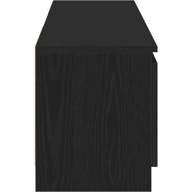 vidaXL TV-Schrank mit LED-Leuchten Schwarz Eichen-Optik 120x30x36 cm 862034 – Bild 7