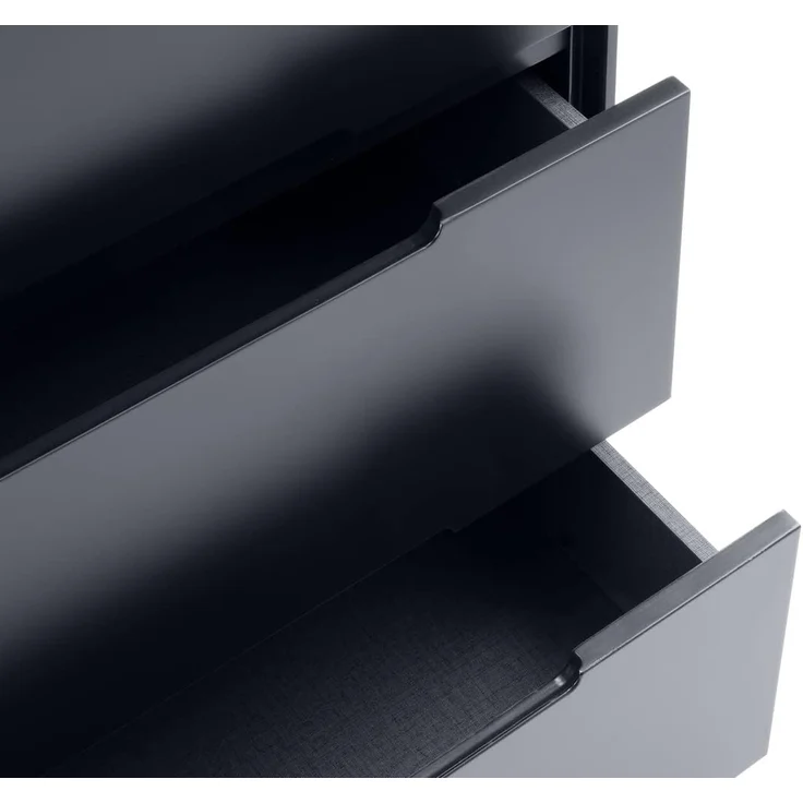 Julian Bowen Alicia Kommode mit 3 Schubladen in Anthrazit ist eine moderne und elegante Aufbewahrung für dein Schlafzimmer – Bild 5