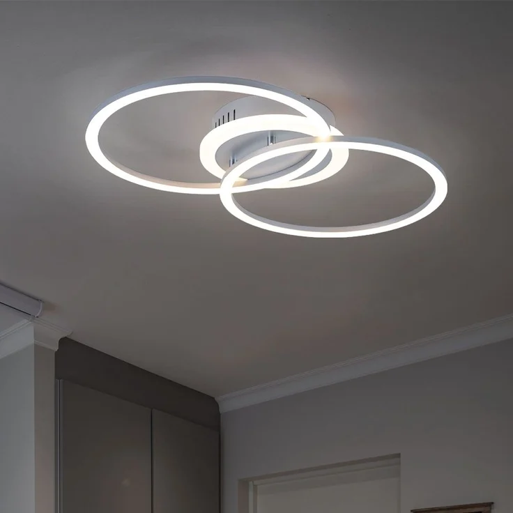 LED Deckenleuchte, Ringe, Switch-Dimmer, B 50 cm – Bild 7