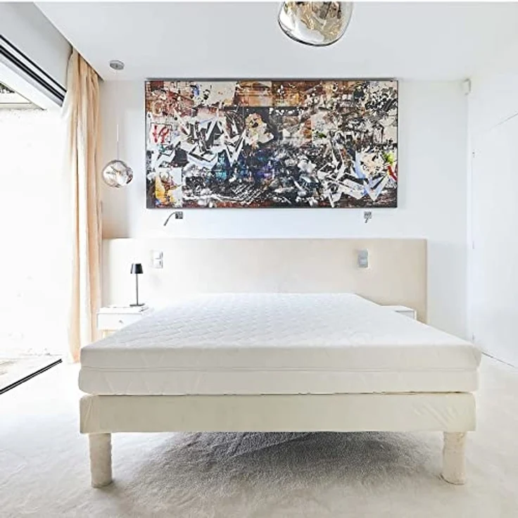 RED DECO Matratze aus Memory-Schaumstoff, 140x190 cm, Giulia Komfort, Flex Plus, perfekte Unterstützung, hohe Festigkeit, sehr atmungsaktiv, 20 cm, Dicke 2 Personen, 5 Komfortzonen, Bezug waschbar – Bild 4