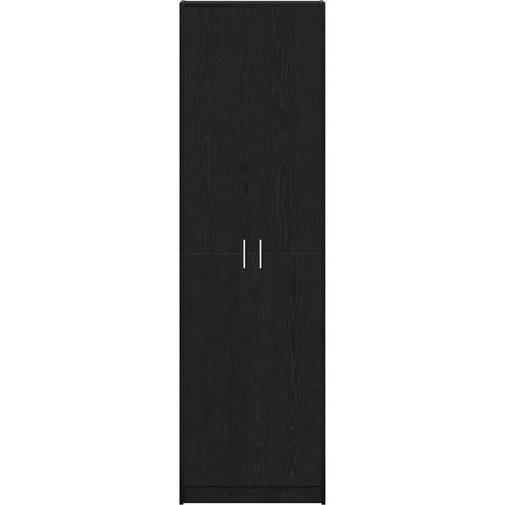vidaXL Kleiderschrank Schwarz Eichen-Optik 55 x 25 x 189 cm 3334009 – Bild 6