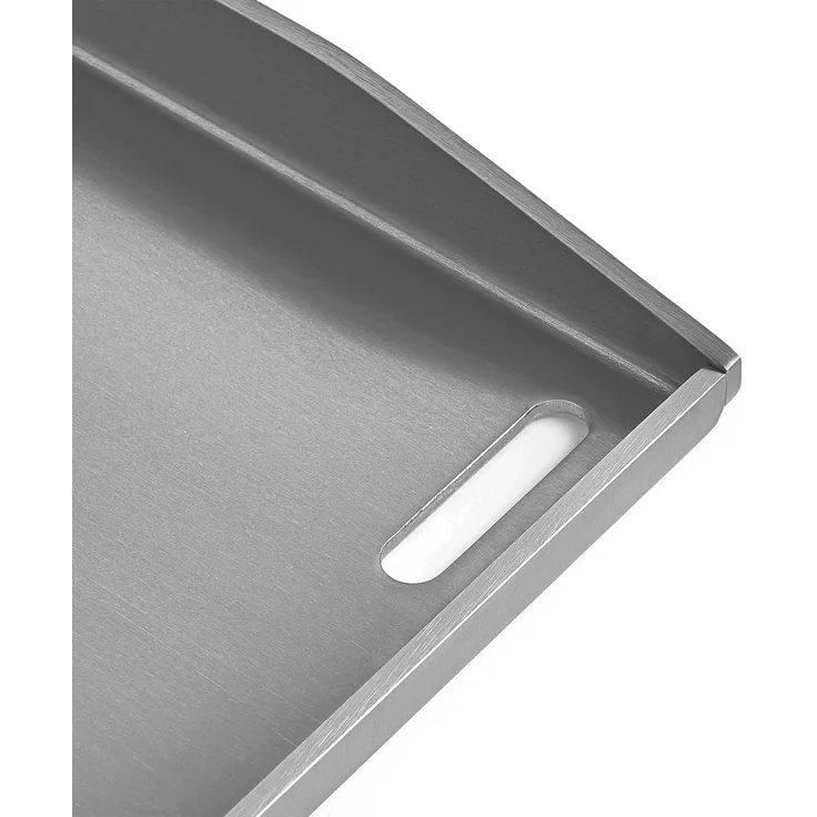 BURNHARD® Plancha Grillplatte Edelstahl für Gasgrill EARL Serie, spülmaschinenfest, 42,5 x 39,6 x 3 cm - Deutsche Marke - Silber - #944505_0 – Bild 5