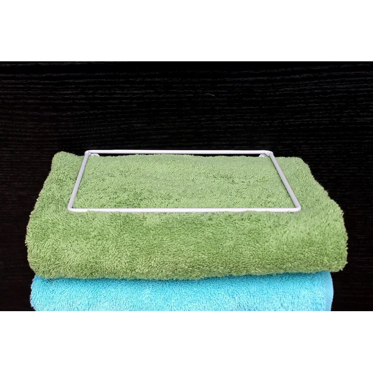 DanDiBo Handtuchhalter Weiss Wand Handtuchregal zur Wandmontage 20 cm 93897 Unsichtbar Schwebend Wandhandtuchhalter Metall Modern Design – Bild 5