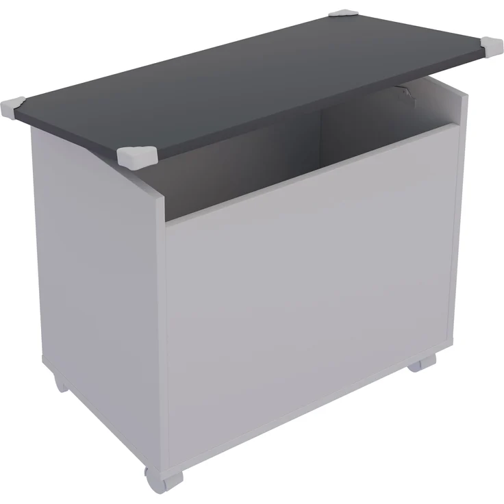 VCM Sitzbank Bosula 921060 Weiß / Anthrazit H. 54 x B. 68 x T. 39 cm – Bild 2