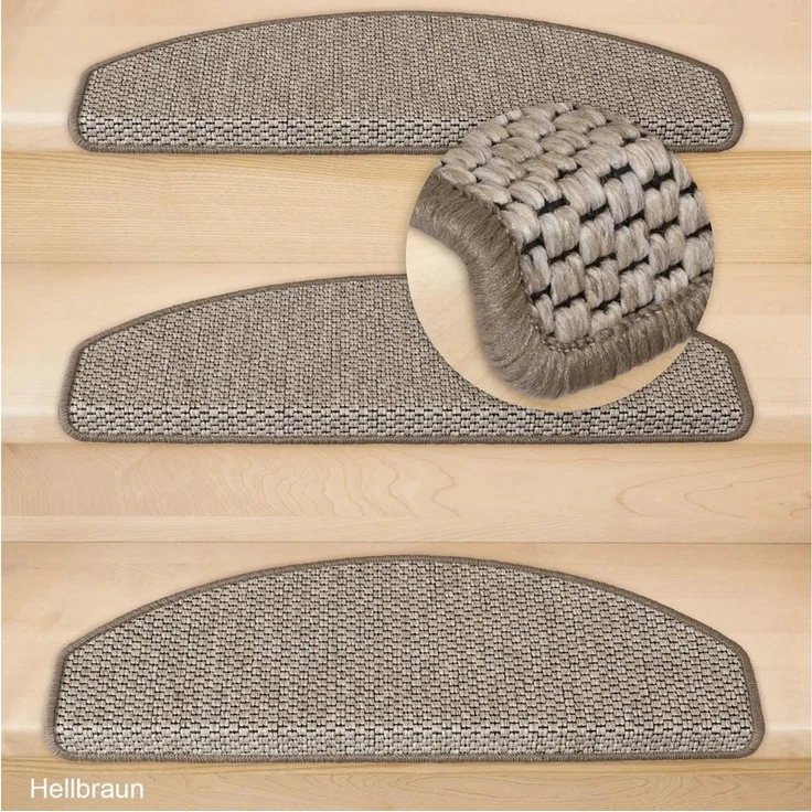 Metzker® Stufenmatte Stufenmatten Göteborg Halbrund, halbrund, Höhe: 8 mm, 1 Stück - Hellbraun – Bild 4