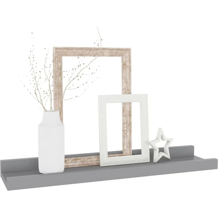 vidaXL Wandregale 4 Stk. Grau 40x9x3 cm 326674 – Bild 2