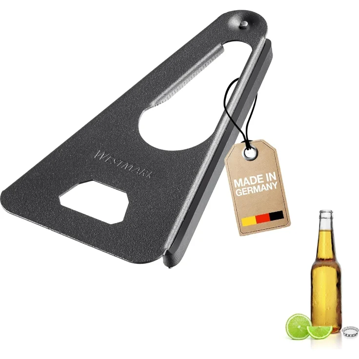 WESTMARK Dosenöffner Twist Black Edition, Öffner für Schraubgläser, Universalöffner, griffige Haptik