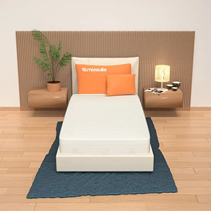 Matratze 80x200 cm, Höhe 21 cm - Einzelbett, aus Waterfoam, Aloe Vera Beschichtung, Unverformbare, Antiallergisch und Milbendicht. Modell: Plus H21 – Bild 2