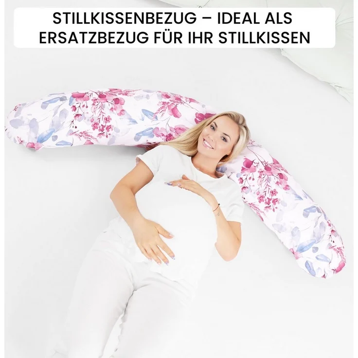 Amilian Stillkissenbezug 170 cm - Kissenbezug für Stillkissen, Seitenschläferkissen -Bezug, 100% Baumwolle - weicher und pflegeleichter Ersatzbezug – Bild 3