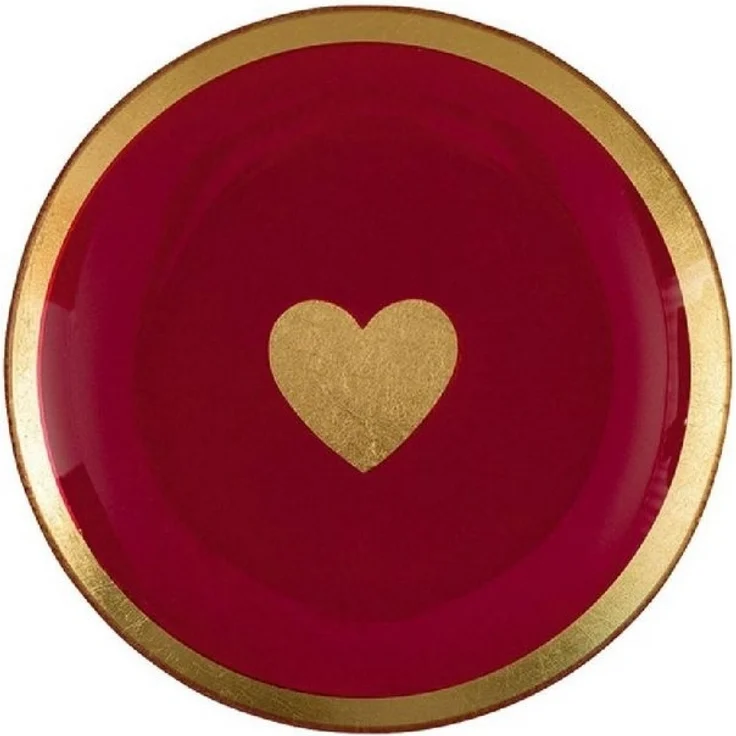 Giftcompany - Glasteller "Love Plates" Herz Dekoteller D 13cm Pink 1061304013 – Bild 4