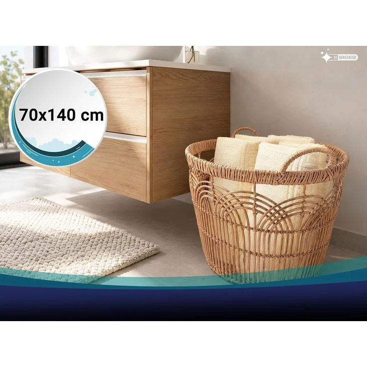 ZOLLNER Duschtücher 5er Set, 70x140 cm, gelb, Baumwollmix – Bild 4