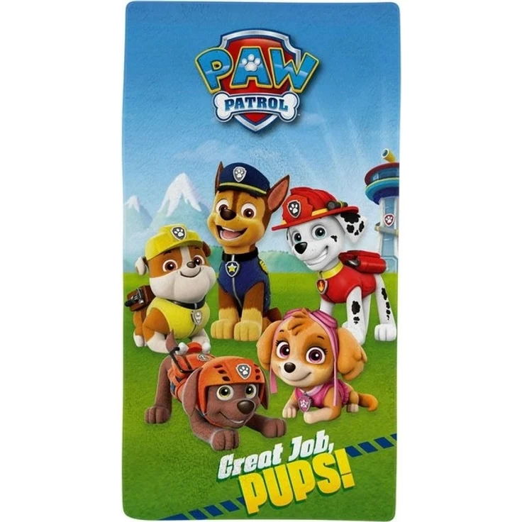 PAW PATROL Kapuzenhandtuch Handtuch Paw Patrol, 100% Baumwolle (1-St) – Bild 2