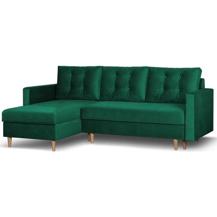 Beautysofa Ecksofa mit Schlaffunktion Sigurd L, Klassisches Design, Skandinavischer Stil, mit Bettkasten – Bild 4