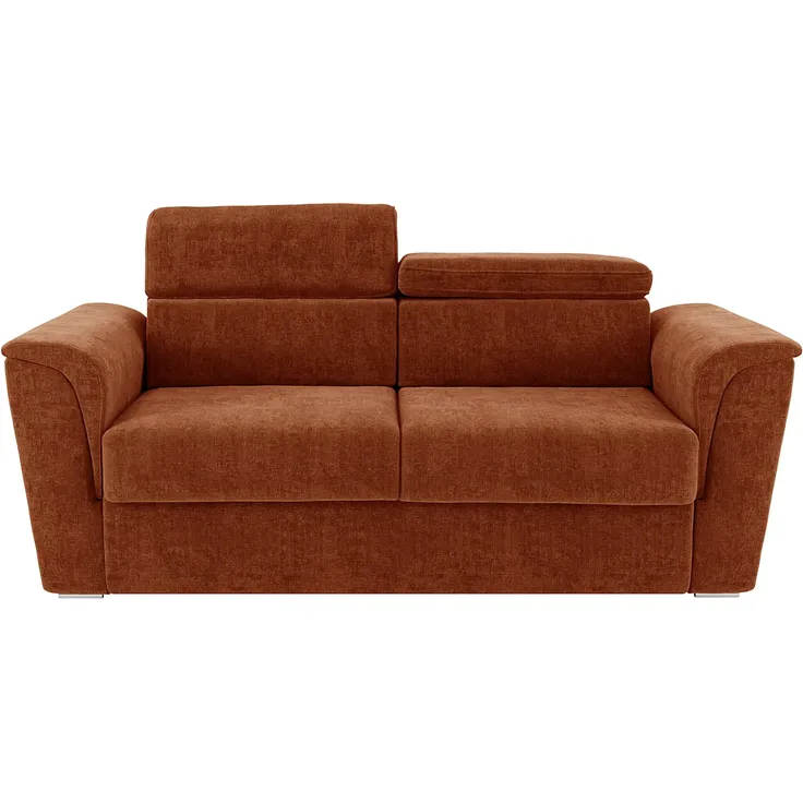 Vente-unique - RIZORA Sofa Stoff Rot - B 223 cm96 cm x H 95 cm x L 210 cm – Bild 3