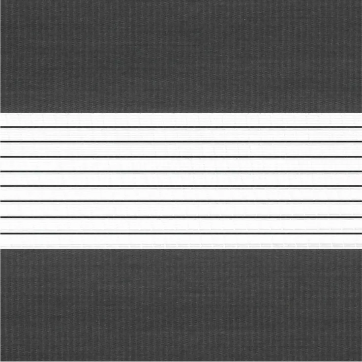 Doppelrollo Zevra Doppelrollo / Duo Rollo, 35 x 160 cm, dunkelgrau, Victoria M, halbtransparent, ohne Bohren, freihängend, verschraubt, Feuchtraumgeeignet, Sichtschutz oder Durchsicht – Bild 3