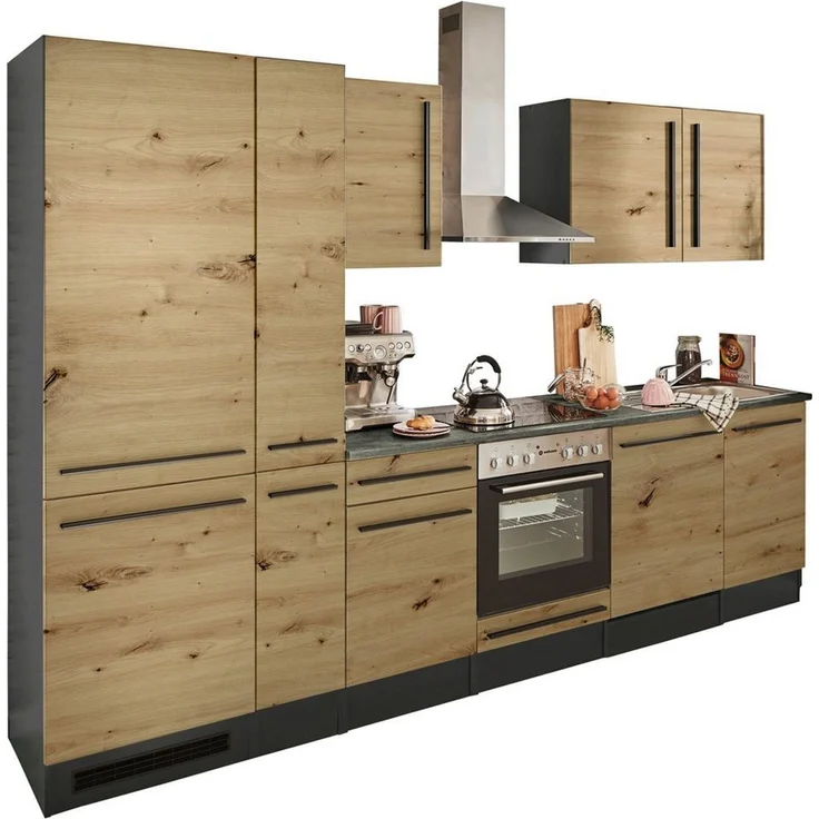 BASIC by Balculina Küchenzeile Jazz, Breite 310 cm, wahlweise mit E-Geräten – Bild 1