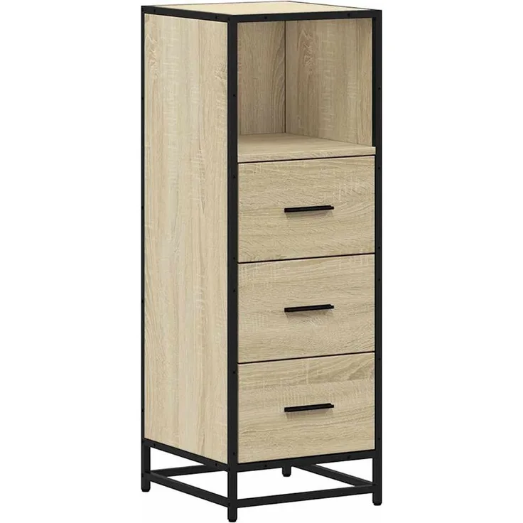 Hochschränke, Badezimmerschrank Sonoma-Eiche 35x37,5x100 cm Holzwerkstoff